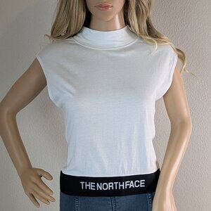 The North Face Tank Top Women's XXL Black White Coordinates Crop Sleeveless Logo